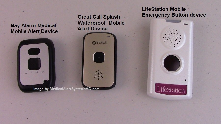 Lifestation Mobile Alert, Bay Alarm Medical Mobile, Great Call Splash