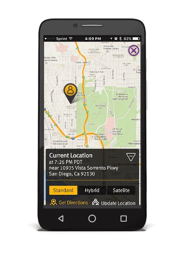 great call link moibile app with GPS location for caregiversgivers