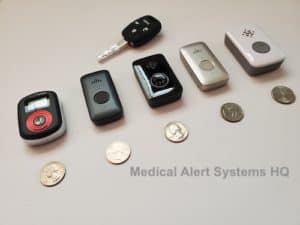 Medical alert devices size comparison