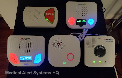 Comparison of actual In-Home Medical Alert Equipment we tested