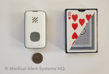 LifeStation premium mobile medical alert size comparison