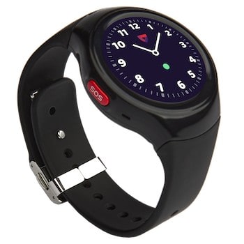 MGMove smartwatch clockface and red SOS button