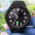Bay Alarm Medical SOS Smartwatch clockface flower with background small